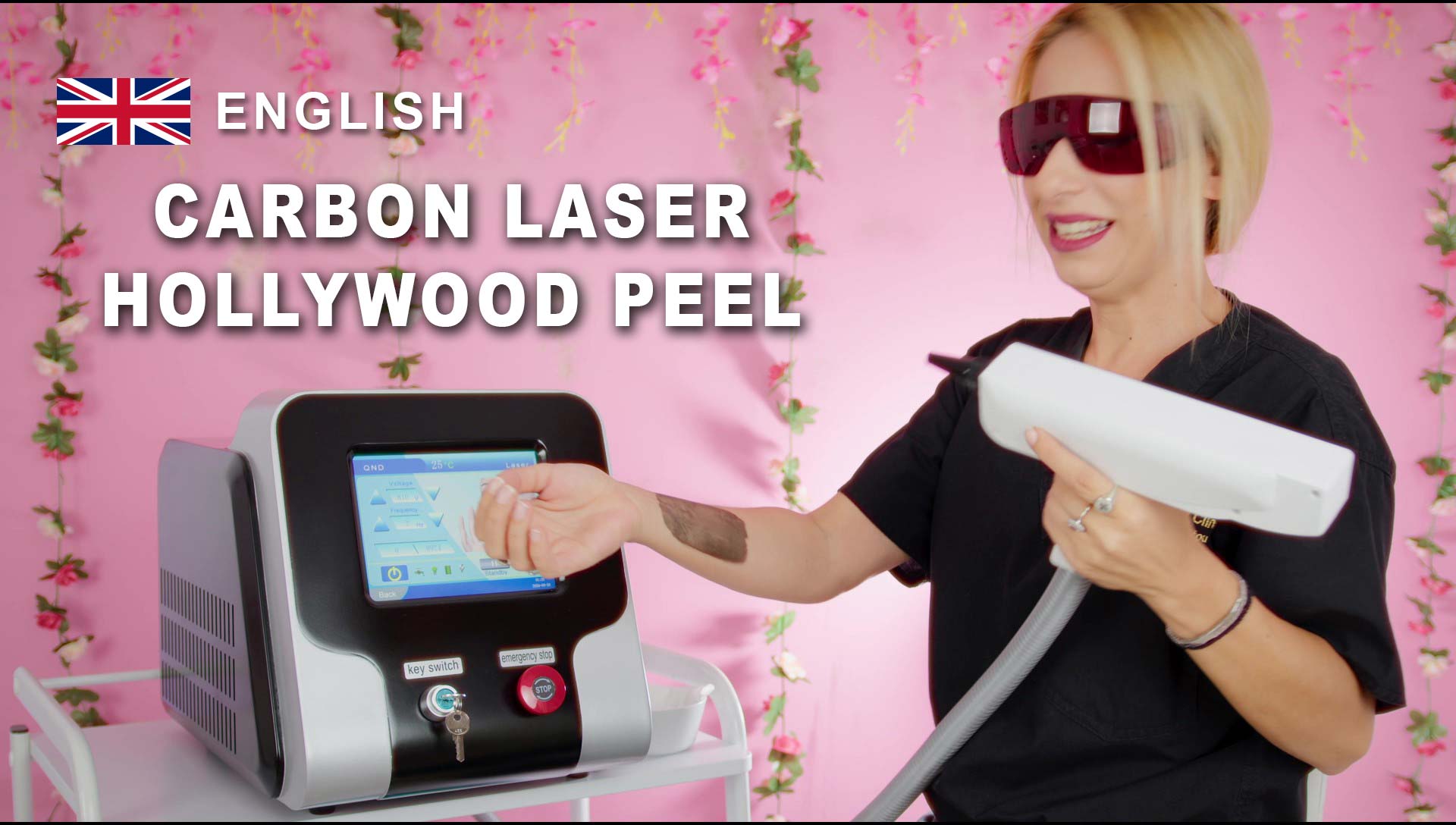 Carbon laser peel (Hollywood peel)